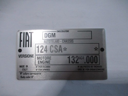 Plaque signalétique pour