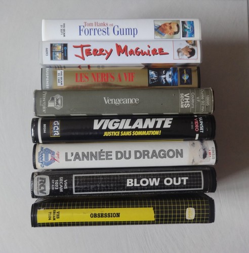 Lot cassettes vhs policier - vhs, (policier