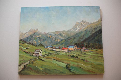 Peinture huile paysage - peinture,