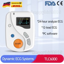 TLC6000 Dynamic Holter ECG/EKG, 12 Lead 24 hours Recorder Analyzer System
