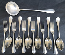 Christofle ménagère Fidelio / Baguette 6 fourchettes 6 cuillères + Louche TBE