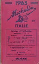 MICHELIN Guide Michelin Italie  1965