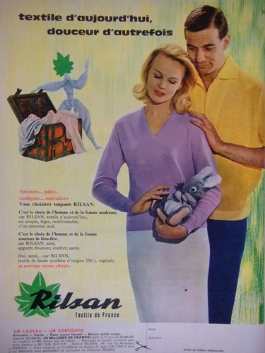 Publicité 1960 rilsan textile - 1960,