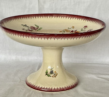 COMPOTIER COUPE A FRUITS EN FAIENCE  SARREGUEMINES UC DECORS STRASBOURG /A