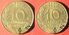  10 centimes Marianne 1997 ( 2 pièces différentes )