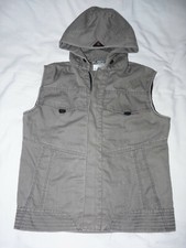 Veste Gilet MultiPoches sans manche avec Capuche BP Workwear Gris Taille M NEUF