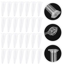  1000 Pcs Plastic Tube Vials Eprouvette Plastique Récipient Transparent