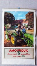calendrier machines agricoles AMOUROUX Fréres 1956.
