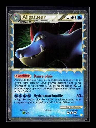 Carte pokémon aligatueur - carte,