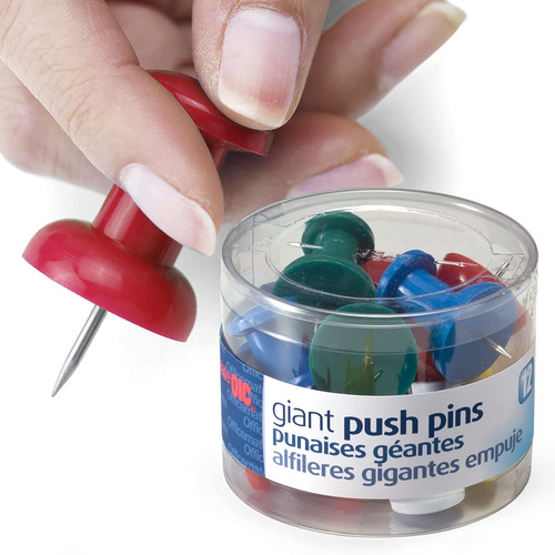 Officemate giant push pins - officemate,
