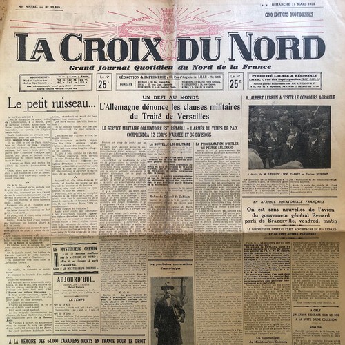 Journal croix nord - journal, la