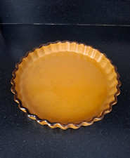 ANCIEN PLAT A TARTE EN TERRE CUITE LA BOURGUIGNONNE