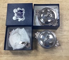 3 Marmites En Métal Argenté JEAN BOGGIO, ROUX-MARQUIAND, Orfèvre