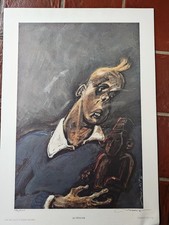 NICOLLET - Offset PORTRAIT TINTIN ET LE FETICHE - N+S Story Board 1991