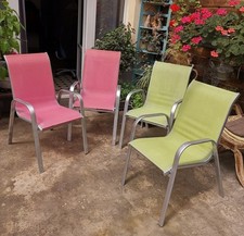 Chaises De  Jardin Marbella Aluminium Et Textilene 