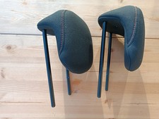 2 appuie-tête siege banquette arrière Peugeot 107 2 II NOIR surpiqure + 4 GUIDES