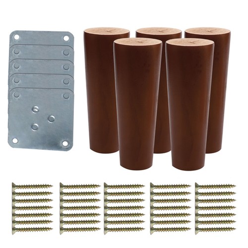 Rond bois meuble jambe - 5",