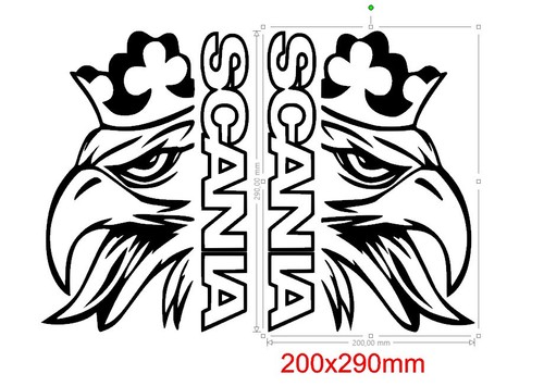 Stickers scania dim 1 - g/d,