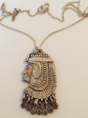 Collier pendentif rétro - collier,