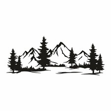 montagne Autocollant, camping car stickers,  Stickers voiture, Stickers mur