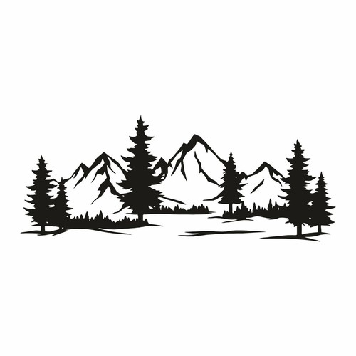 Montagne autocollant camping - montagne, autocollant,
