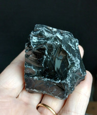 Obsidienne fumée translucide