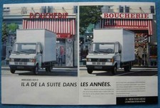 Publicité Papier - Véhicule Utilitaire Mercedes 409 D De 1987