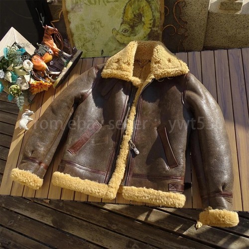 100 sheepskin ww2 mens raf - sheepskin,