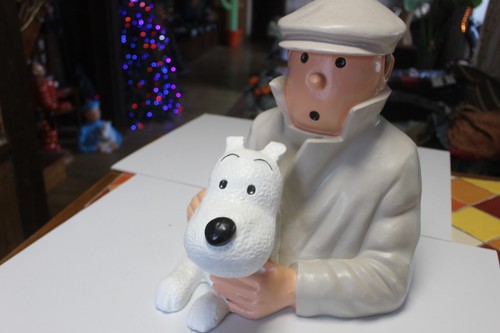 Tintin hergé sculpture - hergé,