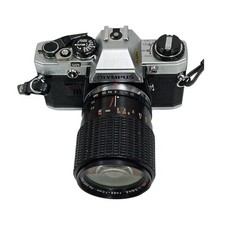 Olympus OM10 SLR Camera Avec Exakta 28-70 MM ❌️ Comme Défectueux