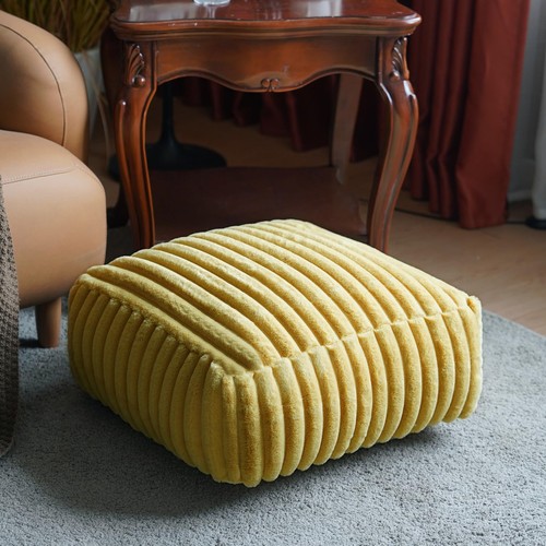 Unstuffed pouf ottoman - unstuffed,