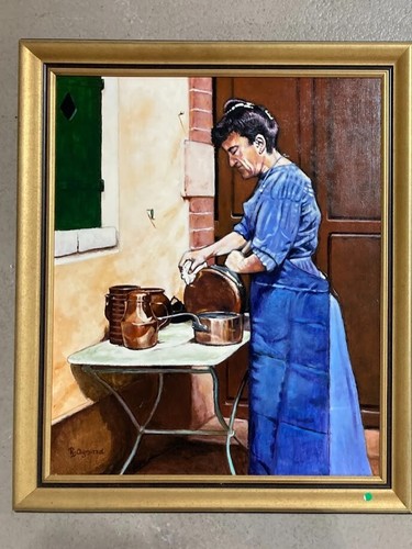 Grand tableau huile toile - tableau,