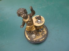 Ancien encrier bronze doré