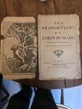 Livre ancien LES PROPORTIONS DU CORPS HUMAIN - GIRARD AUDRAN 