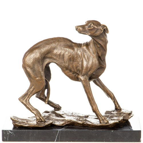 Sculpture lévrier bronze - sculpture,