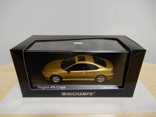 Minichamps 1/43 Peugeot 406 Coupe 1999 Gold Metallic Model Car Neuf Scellé