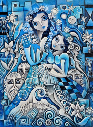 Peinture huile originale - peinture, à
