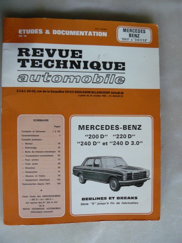 Revue technique automobile - revue,