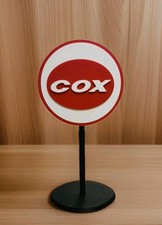 Cox Engines Miniature RED Sign