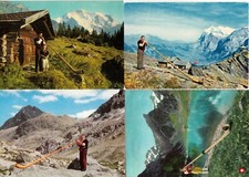 Lot de 4 cartes postales