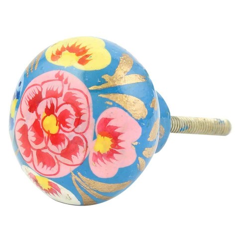 Multicolore floral main peint - multicolore,