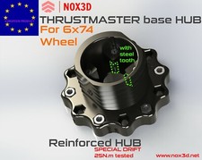 Thrustmaster 6x 74mm REINFORCED Adapter HUB STEEL T300 TGT F1 Tx steering wheel 