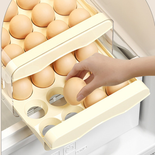 Boîte oeufs couleur - boîte, crème