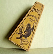 RARE ANCIENNE BOITE CARTON "SINGE" D'ANTIMOUSTIQUES QUERY'S COMPLETE / 11,4 CM