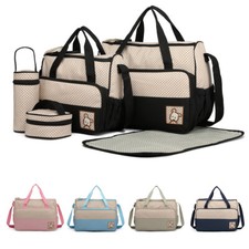 Lot de 5 sacs à langer imperméables pour bébé, sac à bandoulière pour maman