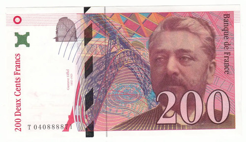 200 francs eiffel 1996 - eiffel,
