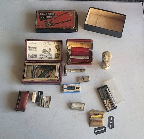 Lot anciens rasoirs - lot, d'anciens