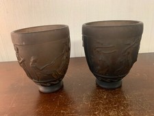 Paire de vases en pâte de