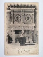 cpa ANGERS Écrite en 1904 par Mary PROUST HÔTEL PINCÉ Cheminée Renaissance