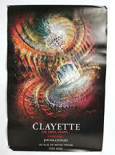 Pierre Clayette - Affiche originale d'exposition - Proscenium - Circa 1970